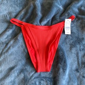 LA Hearts Red Bikini Bottoms